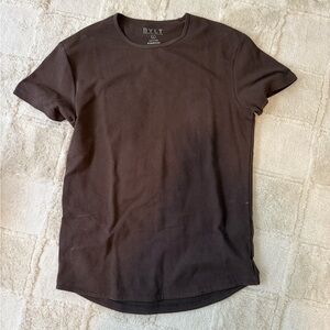 BYLT Basics Dark Brown Short Sleeve Tee